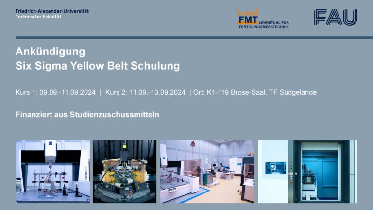 Ankündigung Six Sigma Yellow Belt Schulung